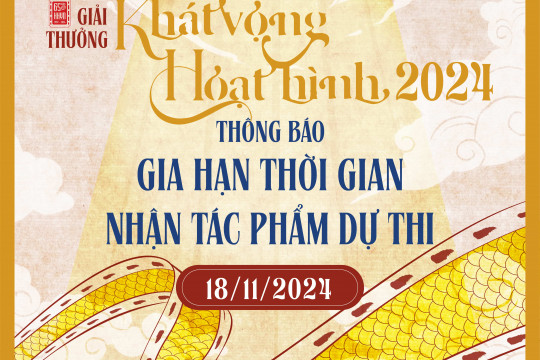 Gia hạn thời gian nhận tác phẩm dự thi Giải thưởng Khát vọng hoạt hình