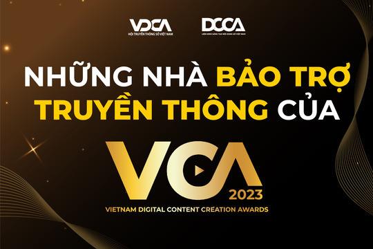 Vinh danh các đối tác Bảo trợ truyền thông của Giải thưởng Sáng tạo Nội dung số VCA 2023