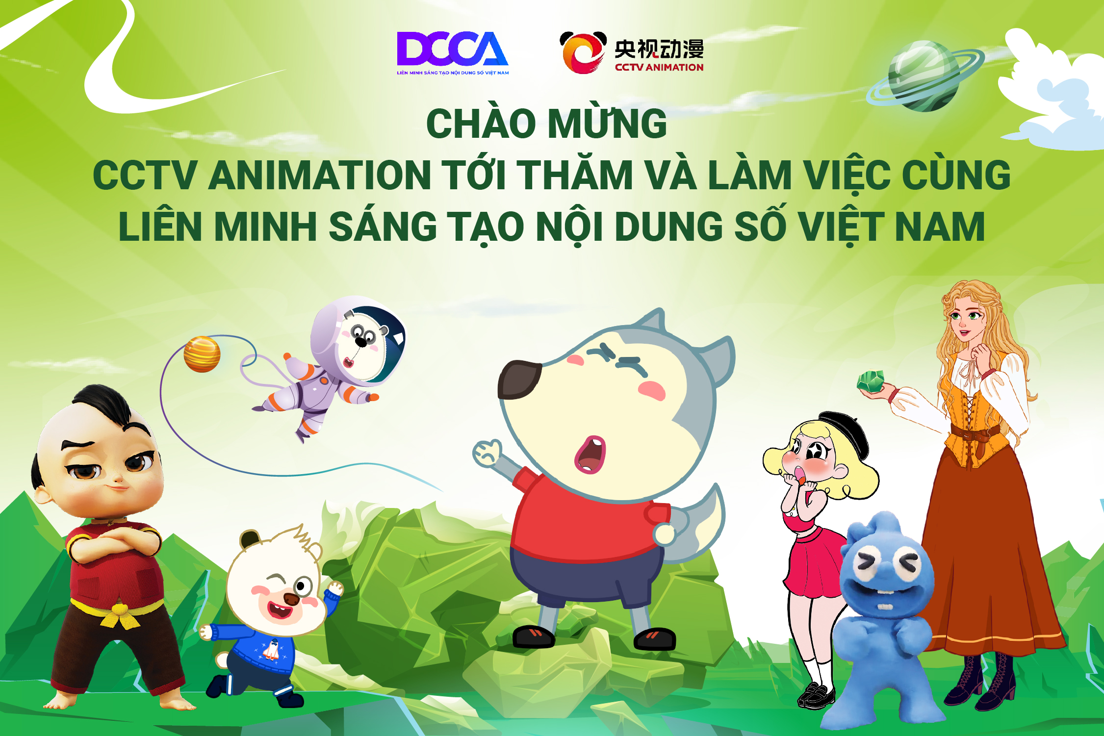 [20/8/2024] Phát triển cơ hội hợp tác kinh doanh giữa DCCA và CCTV Animation