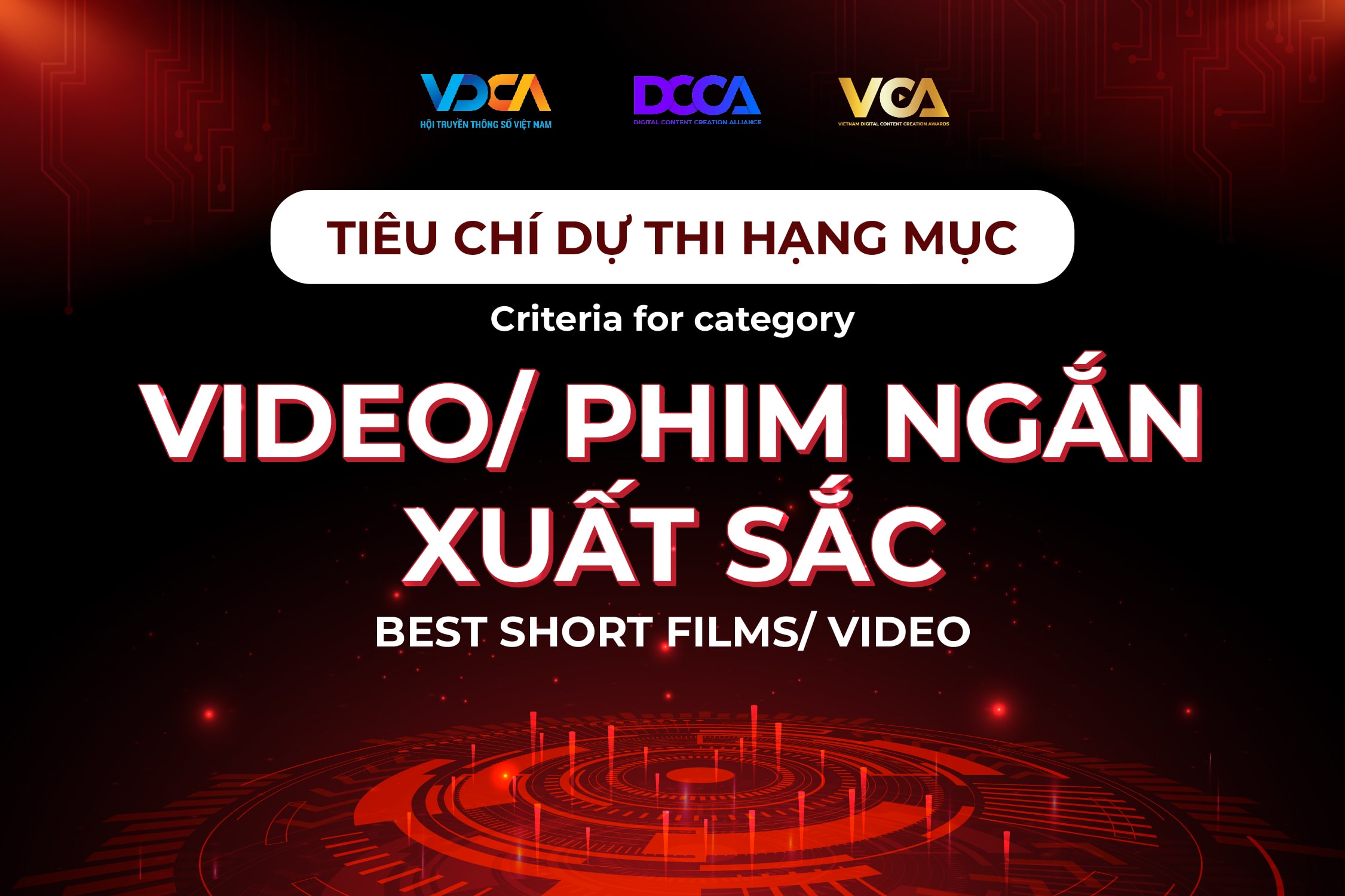 VCA 2024 - Tiêu chí dự thi Hạng mục Video/Phim ngắn Xuất sắc