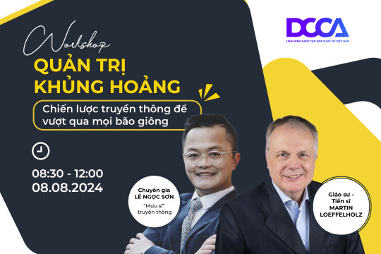 [08/08/2024] Workshop: Quản trị khủng hoảng - Chiến lược truyền thông để vượt qua mọi bão giông