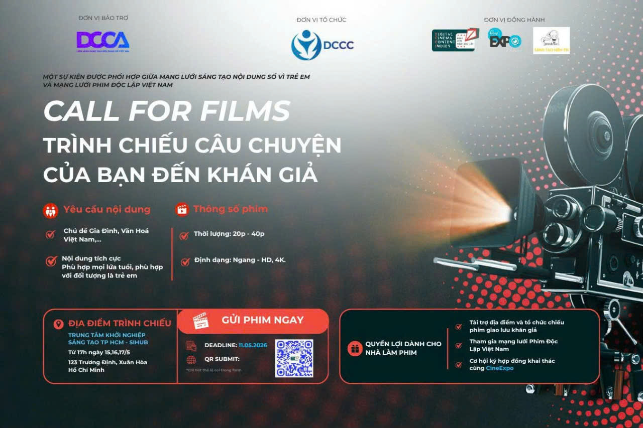 DCCA tổ chức chiếu phim vì trẻ em - Call For Films