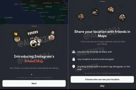 Instagram thử nghiệm hiển thị vị trí trực tiếp “Bản đồ bạn bè”
