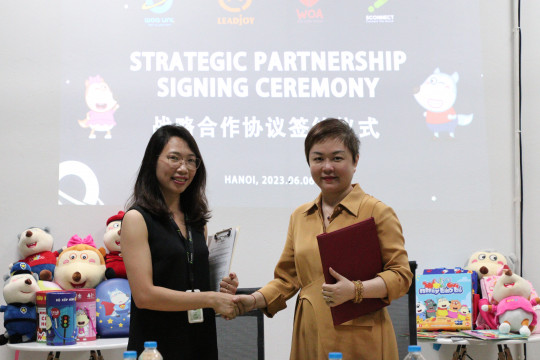 Sconnect và Leadjoy hợp tác phát triển thương hiệu Wolfoo trên thị trường Trung Quốc