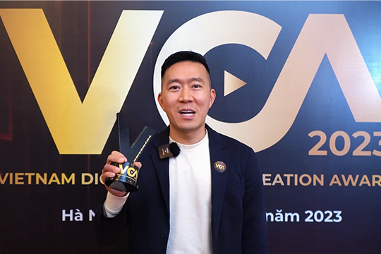 Director and digital content creator Le Hoang Nam (Challenge Me) gives special thanks to VCA 2023